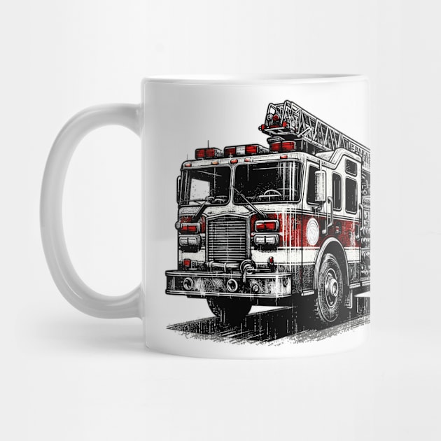 Fire Truck by Vehicles-Art